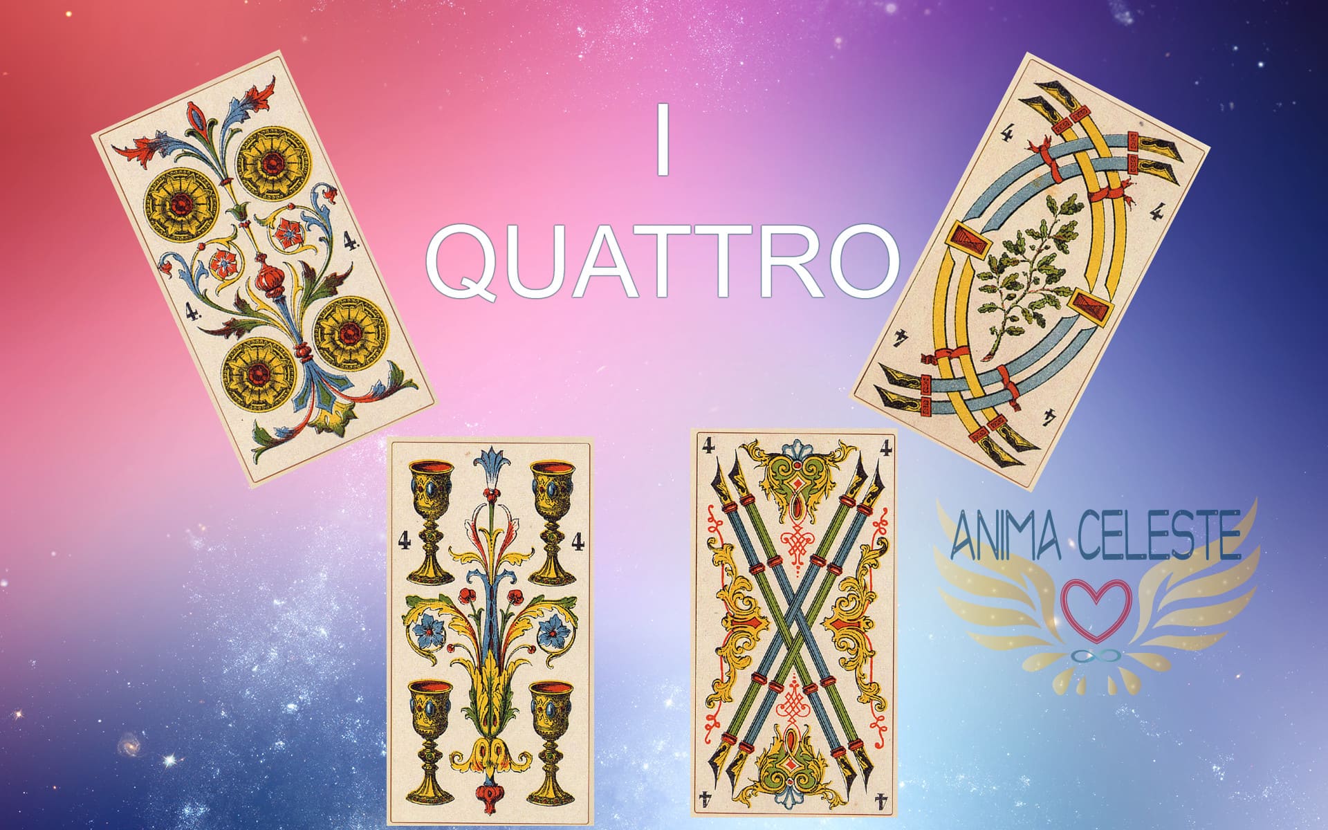 i quattro tarocchi arcani minori - www.animaceleste.it